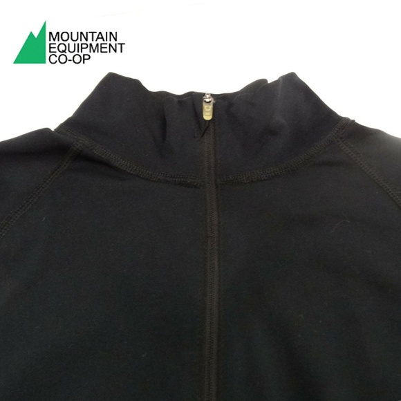 Mountain Equipment Co-Op Black1/2ZipRunning Hooded - Picture 3 of 6